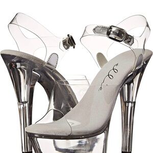 Ellie Shoes Clear Platform Heels